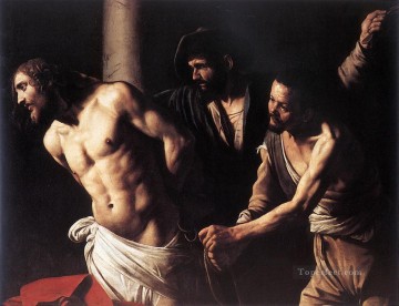 Caravaggio Painting - Christ at the Column Caravaggio